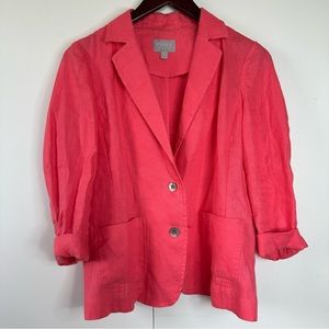 Pure Collection Pink Linen Jacket
